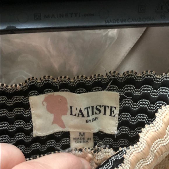 Tan bandage fit and flare dress - Picture 3 of 4